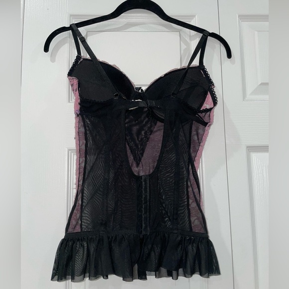 lace mesh bustier lingerie top - Picture 2 of 14